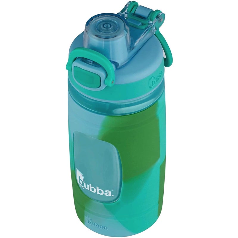 بوبا زجاجة مياه للأطفال من بوبا فلو بغطاء من السيليكون، 16 أونصة، حلوى روك وكيوي - Image 3